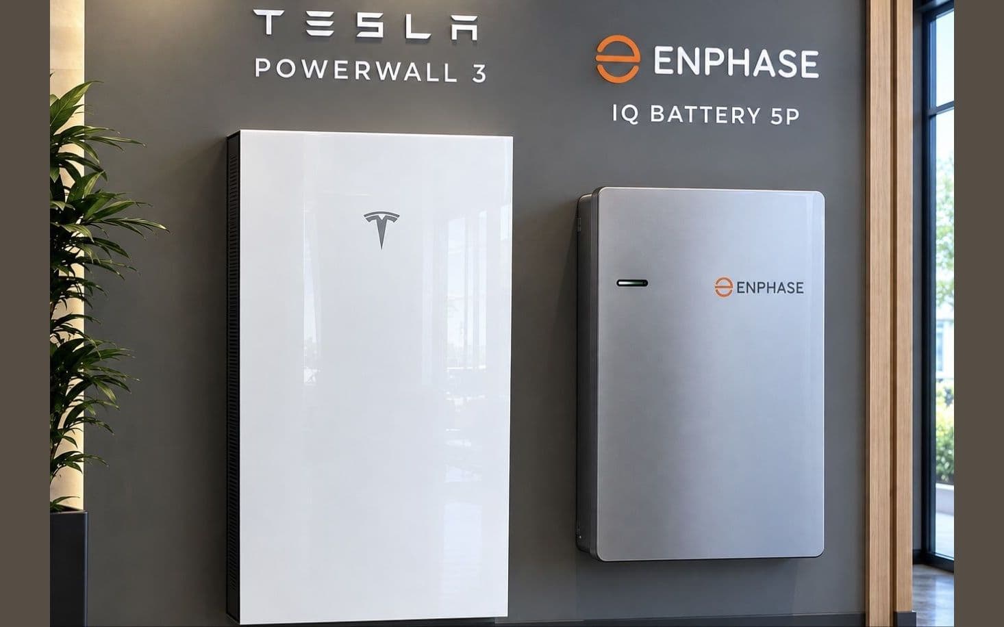 Baterías Tesla Powerwall 3 y Enphase IQ Battery 5P